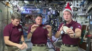 Space Station Crew Celebrates the Holidays Aboard the Orbital Lab