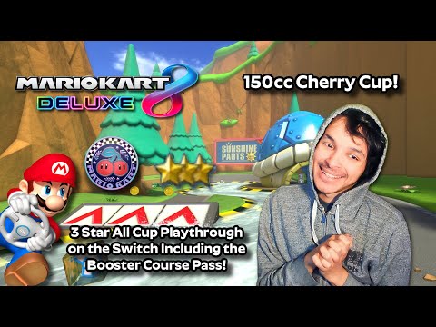 Mario Kart 8 Deluxe 3 Star All Cup Playthrough #70 - 150cc Cherry Cup Ft. Peach Mii