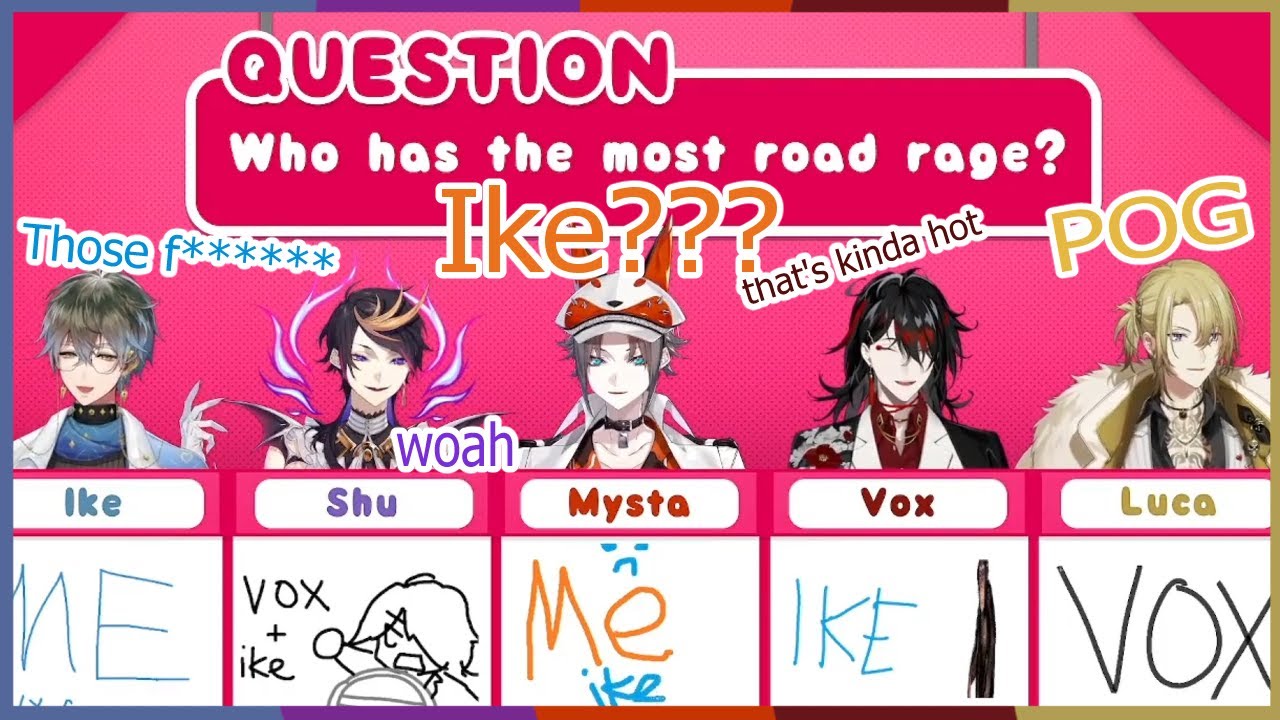 road rage and certain sussy moments from the gameshow [NIJISANJI EN]