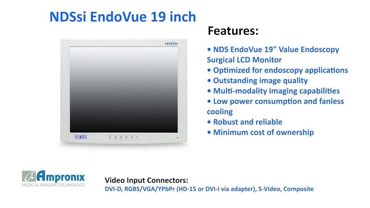 NDSsi EndoVue 19" Value Endoscopy Surgical Monitor Sales | Service | Repair | Exchange | Replacement