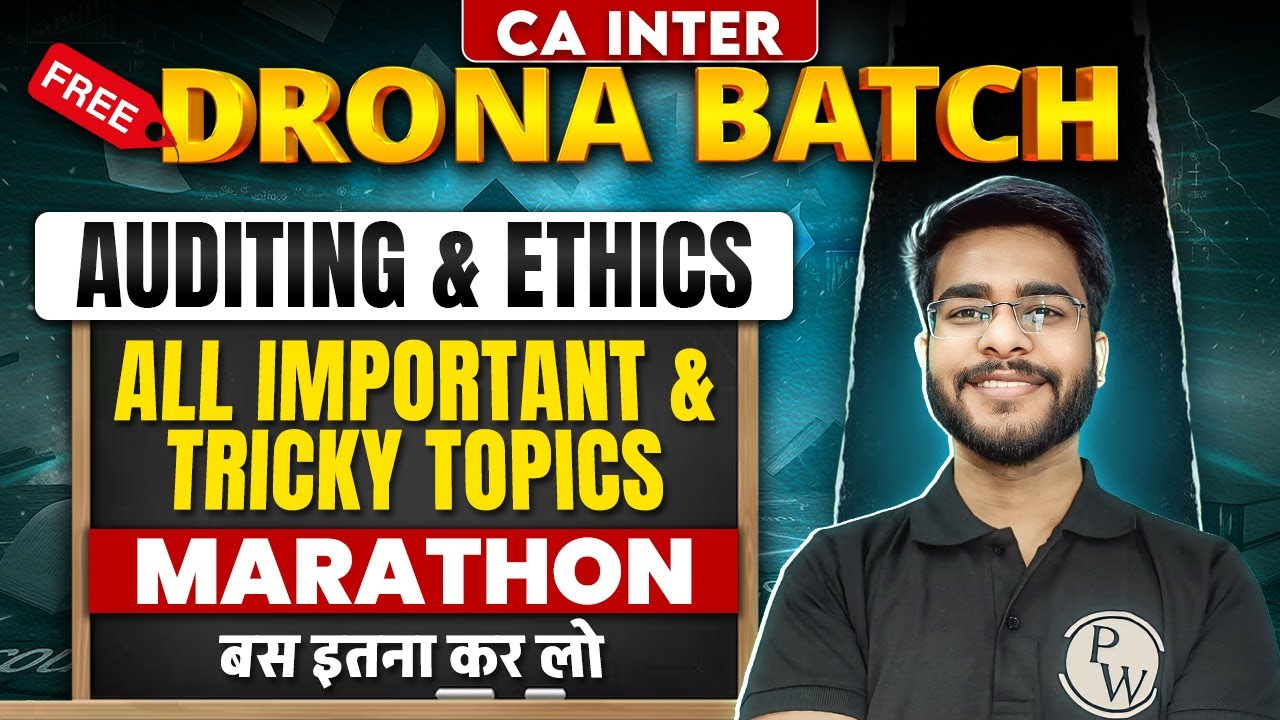 CA Inter Audit Marathon Revision - All Important Topics & Tricky Points ...