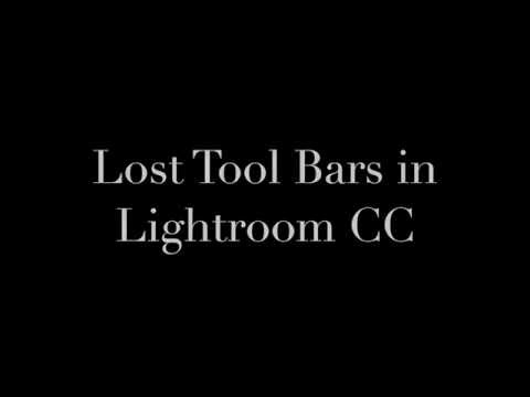 Lightroom Tutorials for Beginners - Lost Tool Bars in Lightroom