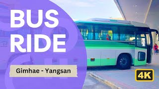 Gimhae To Yangsan Bus Ride , South Korea June 5, 2023