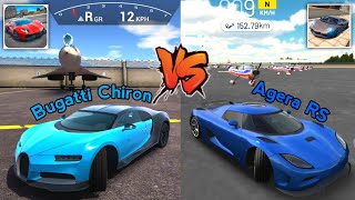 Сравнение Bugatti Chiron и Agera RS в Ultimate Car Driving Simulator. screenshot 4