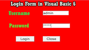 #4 | Creating Login Form in VB6 # VB6 Tutorials in tamil