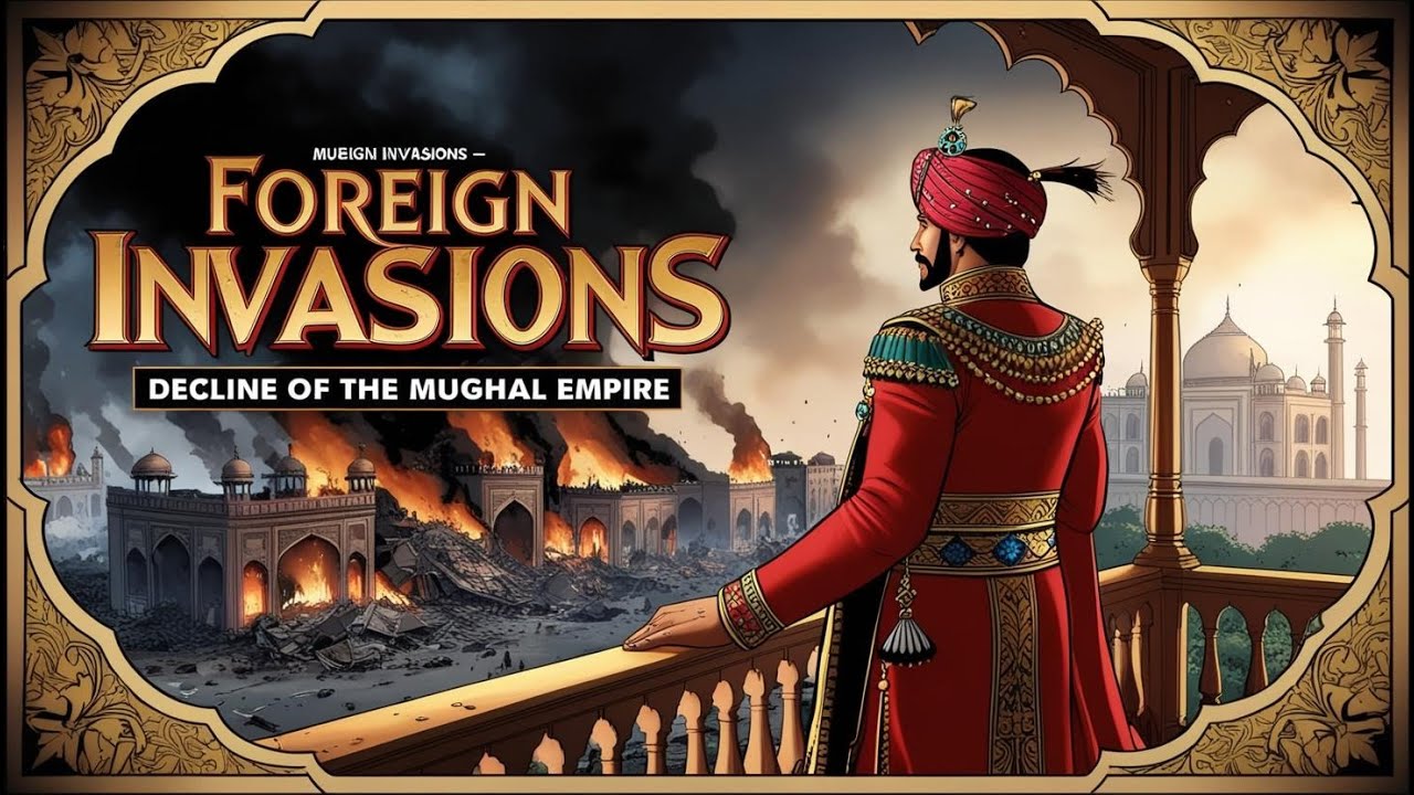 Foreign Invasion decline of the Mughal Empire| Digital Comic | O'levels Pakistan studies 2059