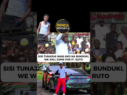 SISI TUNAJUA NANI AKO NA BUNDUKI WE WILL COME FOR IT Railaodinga Citizentv Duet