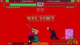 Slash Master 🆚 Lateef Crowder - Samurai Shodown II / Shin Samurai Spirits -Haohmaru jigokuhen -FT.10