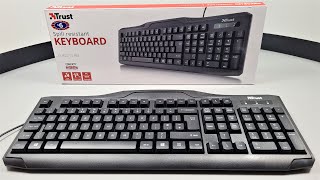 £1! TRUST CLASSICLINE Wired Keyboard Unboxing - B&M Tech Review - YouTube