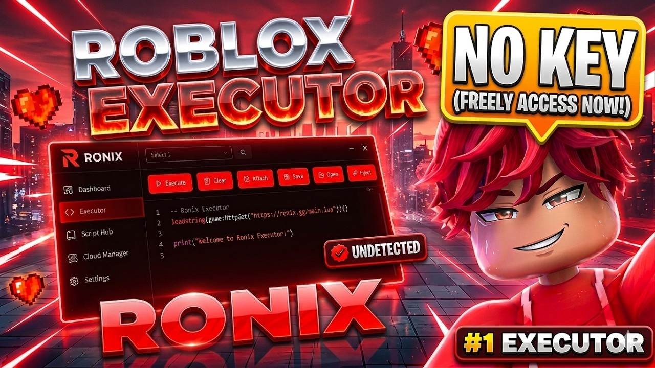 [NUEVO] El MEJOR Ejecutor Gratis para Roblox en PC 2026 🤯 (Ronix ...