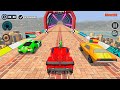 Impossible Car Tracks 3D - Red Car Driving Stunts Simulator #4 - Android Gameplay