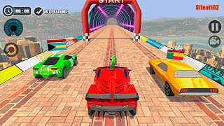 Impossible Car Tracks 3D - Red Car Driving Stunts Simulator #4 - Android Gameplay