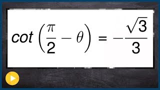 Use cofunction identity to solve trigonometric equation
