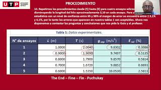FyT: Laboratorio Nº 1 Péndulo simple