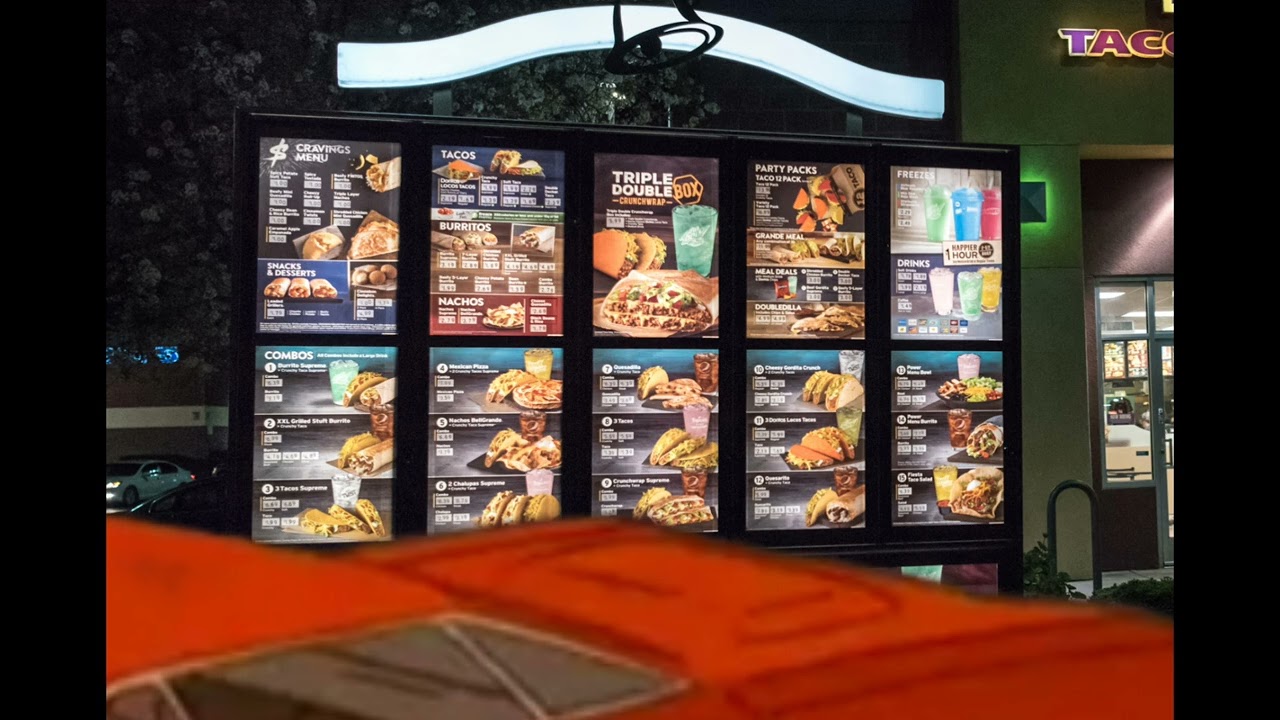 Boomhauer and Patch at a "Taco Bell" drive thru.