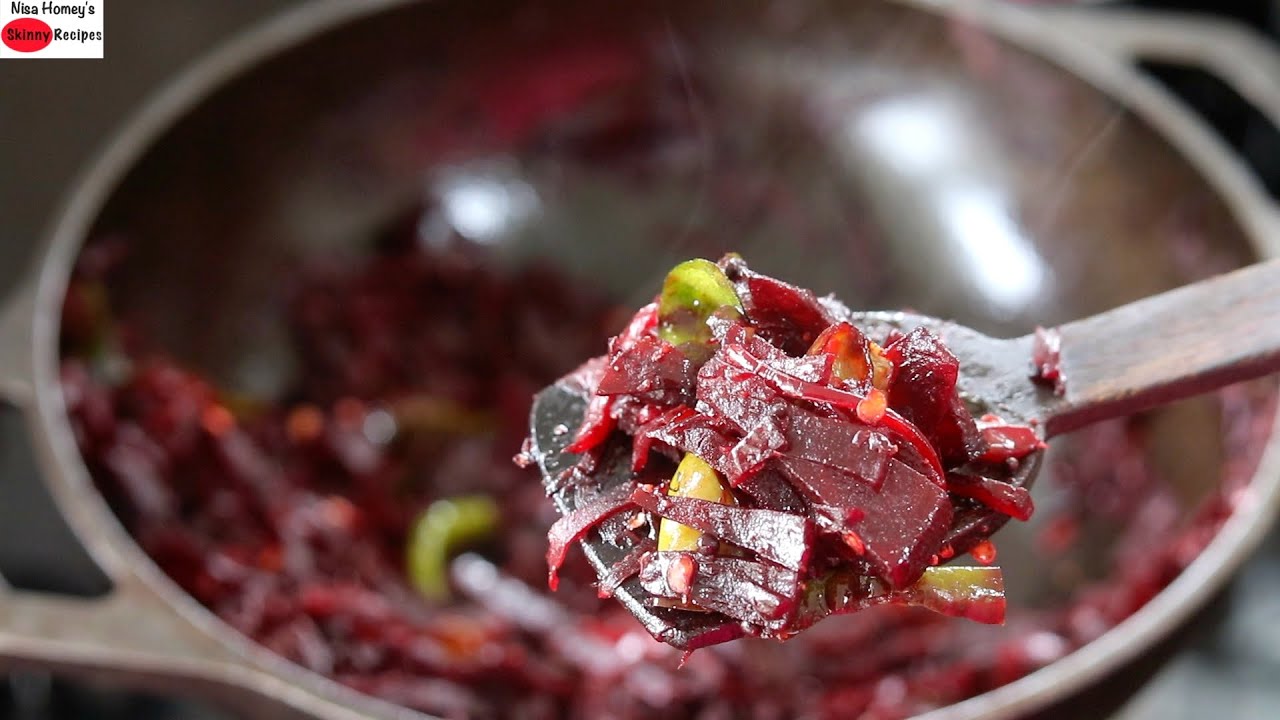 Beetroot Mezhukkupuratti - ബീറ്റ്റൂട്ട്മെഴുക്കുപുരട്ടി - Beetroot Stir Fry | Skinny Recipes