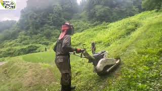 法面が大きいゾーンの草刈りがはかどりました【2025年6月22日】棚田の