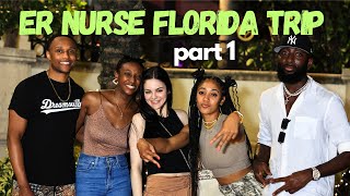 florida beach trip with my ER nurse friends!! ~ part 1