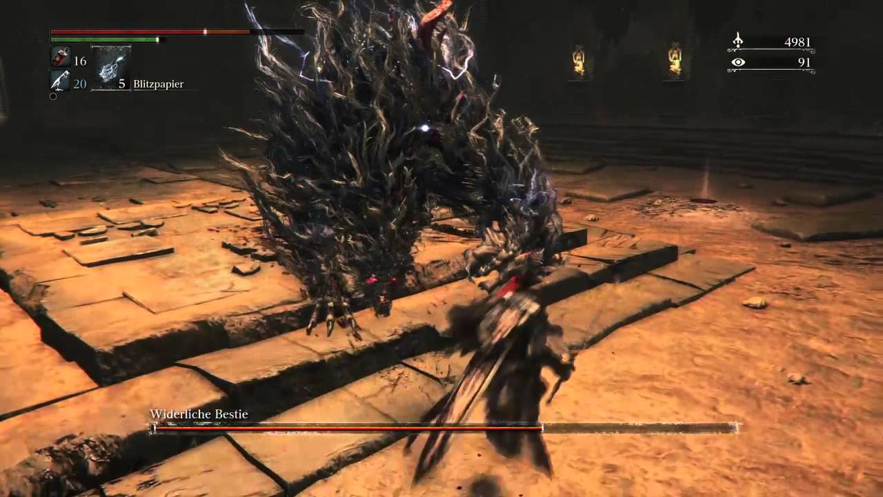 Bloodborne Kelch Boss Widerliche Bestie