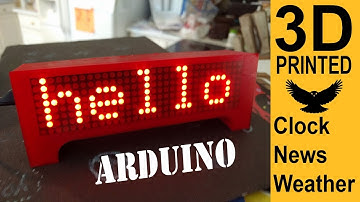 ESP8266 Wemos D1 Mini Dot Matrix Clock News & Weather
