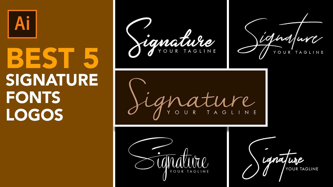 premium fonts for signatures