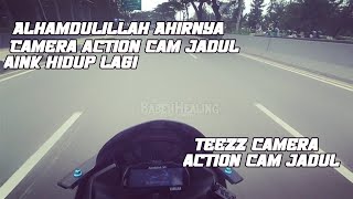 Teezz,,actioncam jadul!!!Ahirnya actioncam jadul aink hidup lagi!!!Motovlog pemula,,!!!