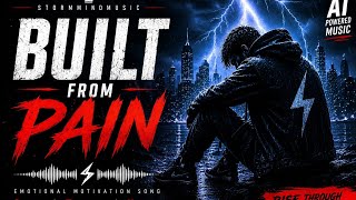 Built From Pain 🔥(lyrics)| Emotional AI Motivation Song | Cinematic Phonk Music 2026