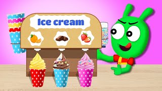 Pea Pea and the Ice cream vending machine | Pea Pea Band - Cartoon for Kids