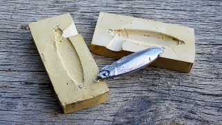 Easy method how to make mold to make fishing lures