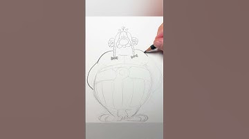 HOW TO DRAW Obelix - full figure front view | 0024 #drawing #easydrawing #obelix #asterixobelix