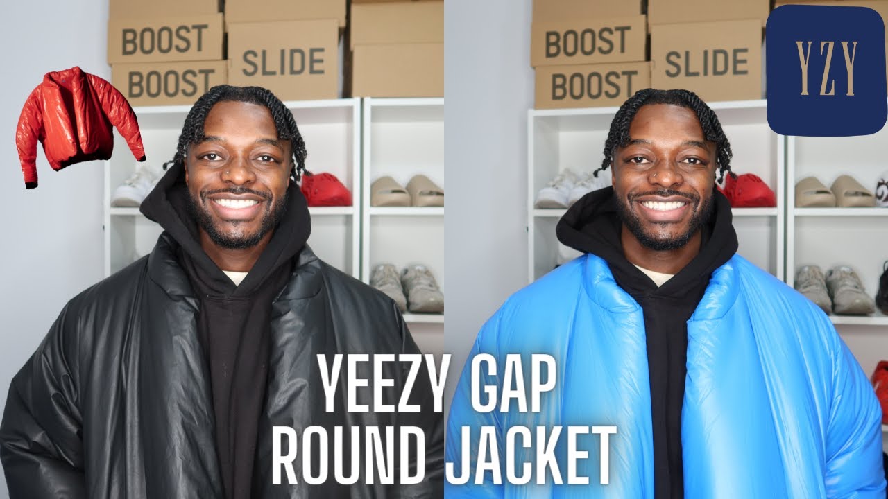 YEEZY GAP ROUND JACKET “RED” REVIEW AND SIZING! - YouTube