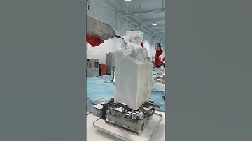 Seven axis stone carving robotic arm, seven axis stone carving robot #automobile #industrialrobotics