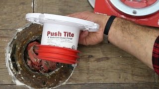 How to replace a toilet flange & install toilet!