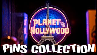Extinct RARE Planet Hollywood pins ... another Hard Rock SILVER guitar pin too!
