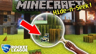 Rocket League, but it's MINECRAFT & Hide n Seek???