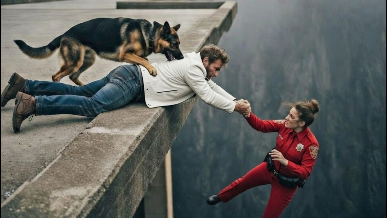 Veterano de EE.UU. salva a policía en puente inconcluso—¡su perro dejó a todos en shock!