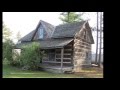 Tour of a Log Cabin Barn and Outhouse from 1800's