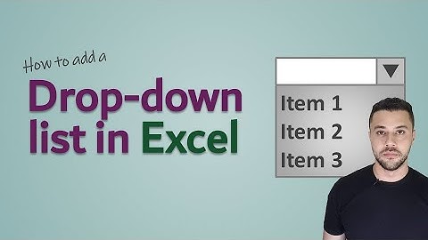 اعمل قائمة منسدلة فى اقل من دقيقة فى الاكسل