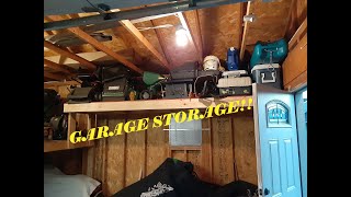 20'x20' garage loft and shelf ideas #storage #garage #shed