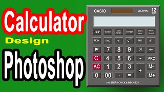 Photoshop। Calculator Design। Photoshop Tutorial Bangla screenshot 1