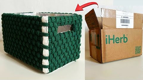 WHY BUY EXPENSIVE BASKETS IN STORES WHEN YOU CAN MAKE ONE YOURSELF | DIY IDEA FROM CARDBOARD