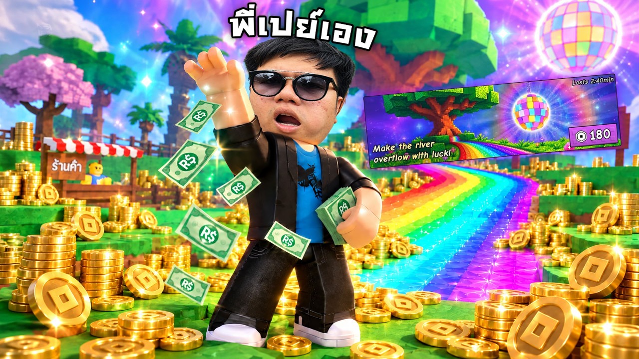 ทนไม่ไหวละ! ใช้เงินซื้อดวง | Roblox Greedy-Growers