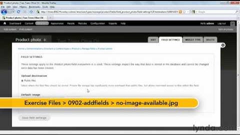lynda.com Tutorial | Drupal 7 Essential Training?Adding fields to content types