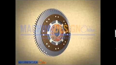 Single plate clutch assembly animation