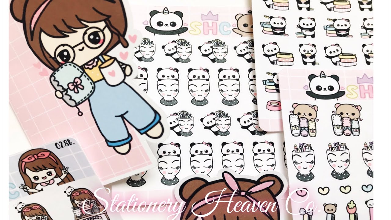 Stickers de Stationery heaven co YouTube