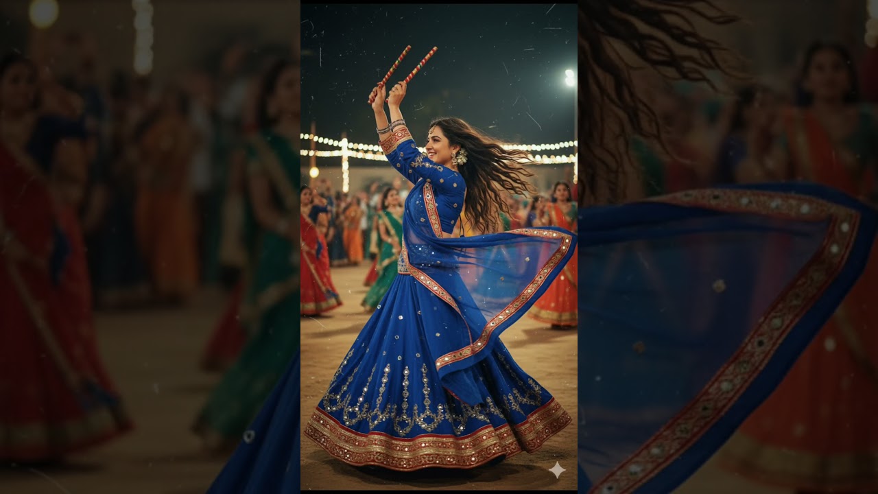 Solo Dandiya vibes are a different kind of happy! Which pose is your favorite?