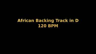 African Style Backing Track In D Major