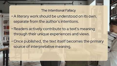 Can Authorial Intent Guide Literary Understanding?