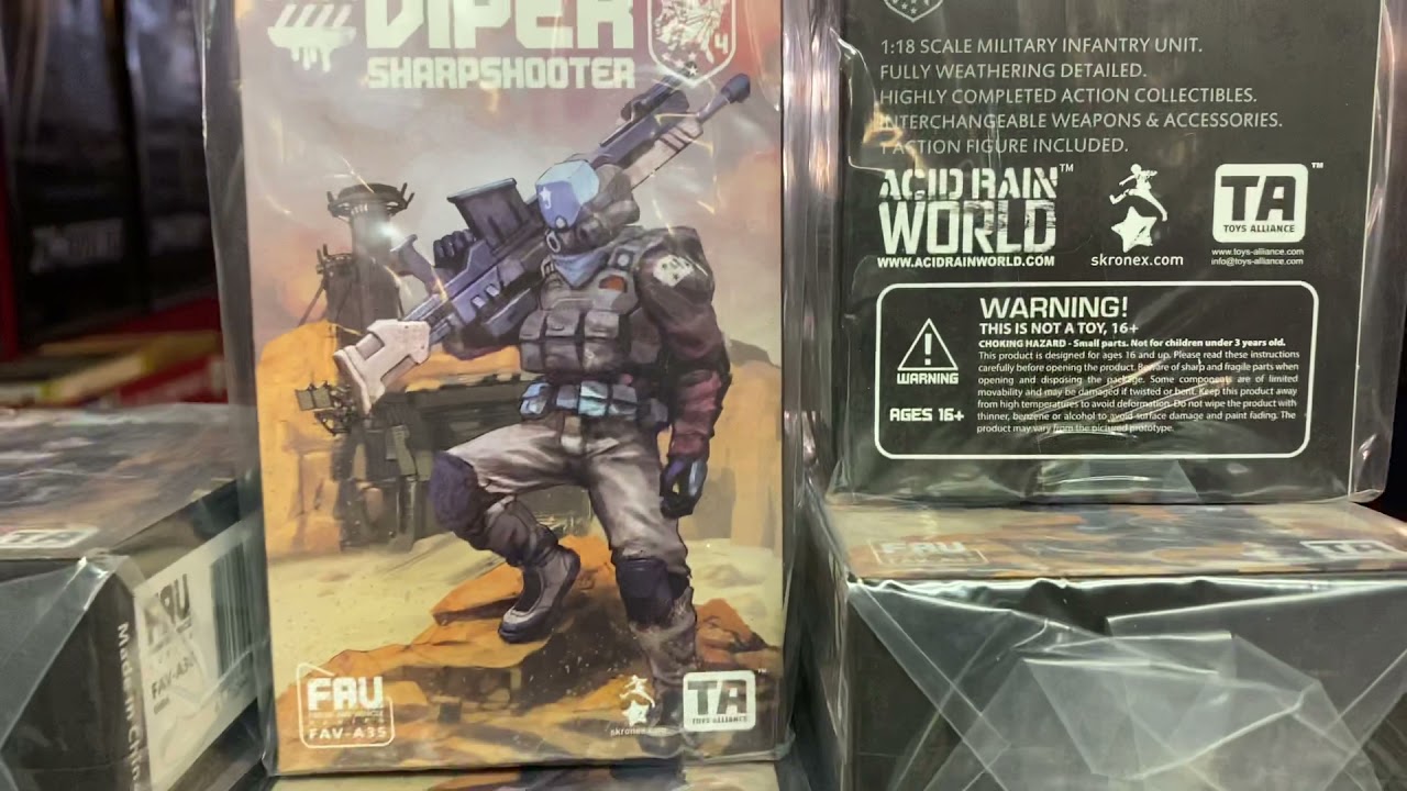 Acid Rain 1/18 Scale SHEA VIPER SHARPSHOOTER & CORSAC INDIVIDUAL COMBAT SET 4" Inch Figures