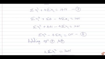 If mean of squares of deviations of a set of n observations about -2 and 2 are 18 and 10 respec...